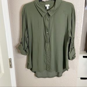 A New Day Women’s Olive Green Blouse. Large.